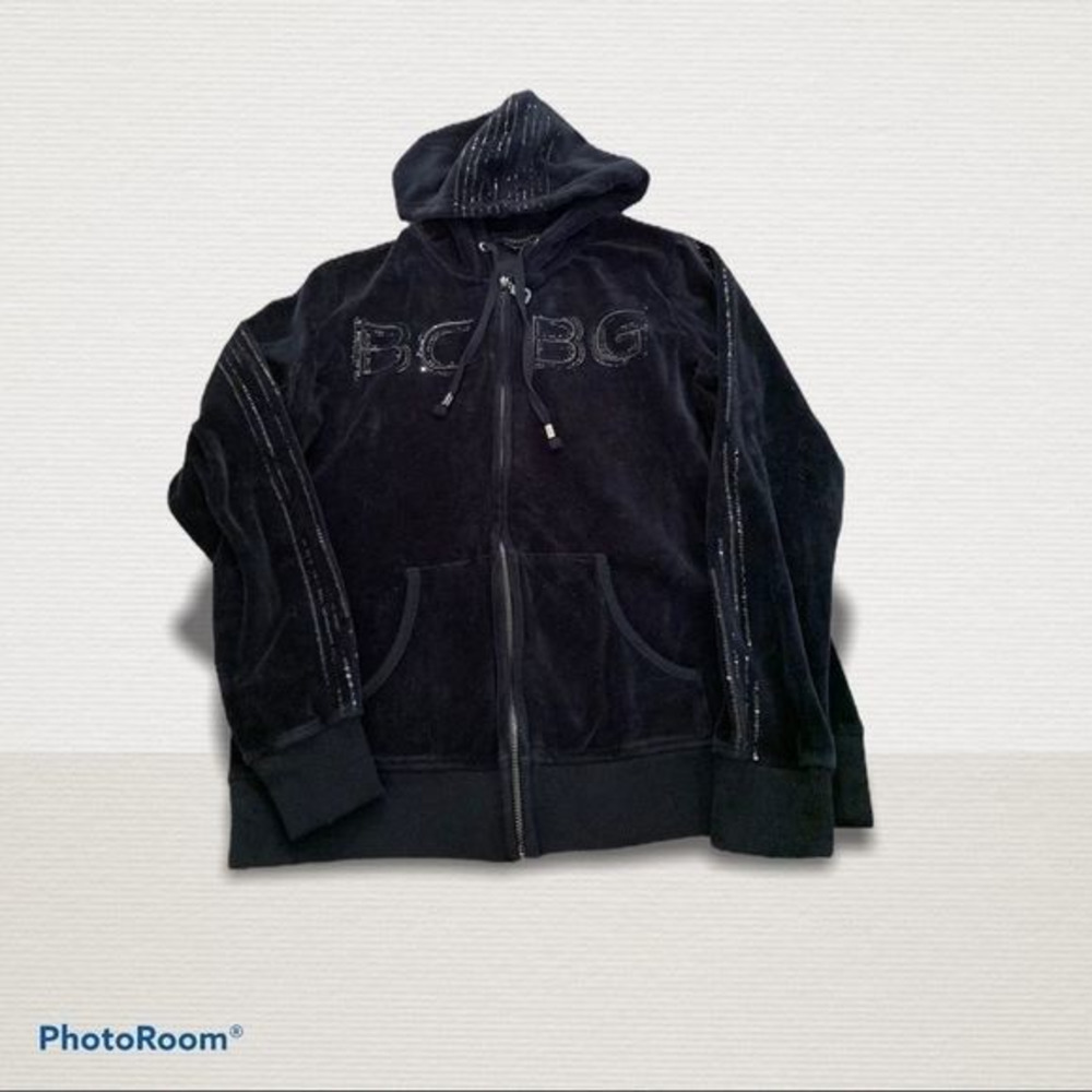 BCBG‎ Maxazria Velour Embellished track suit Y2K